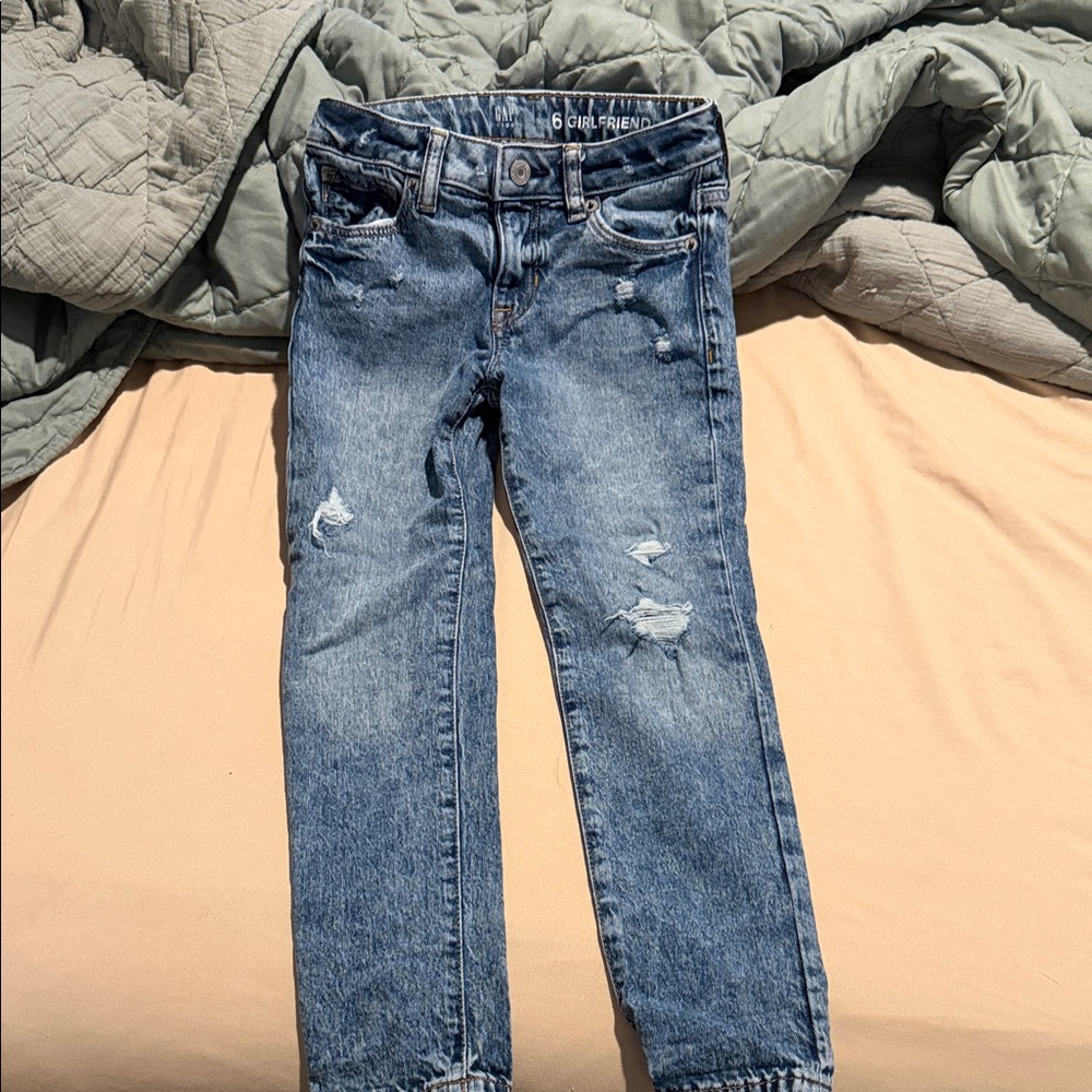 GAP Kids Distressed Blue Jeans